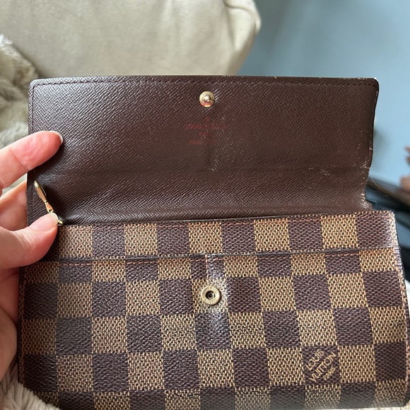 VINTAGE LOUIS VUITTON Damier Ebene Long Sarah Credit Card Wallet - Picture 7 of 11